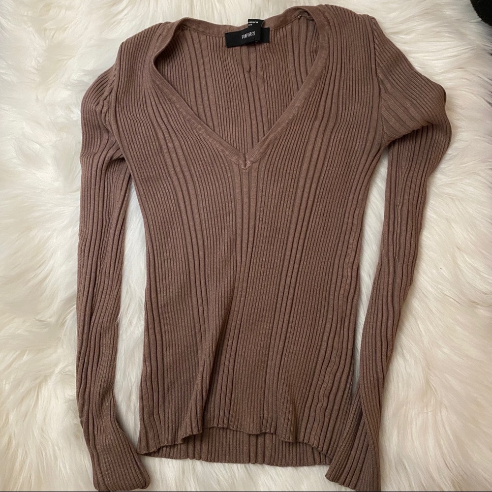 Brown long sleeve shirt